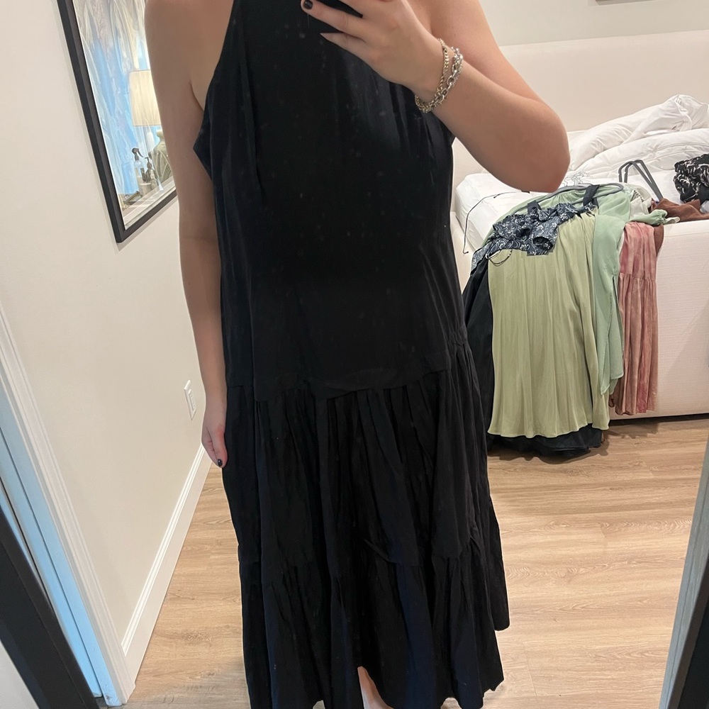 Anthropologie Black Maxi Dress